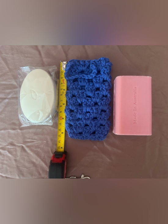 Other - Handmade  Crochet Soap Saver Scrubbie Pouch - Blue